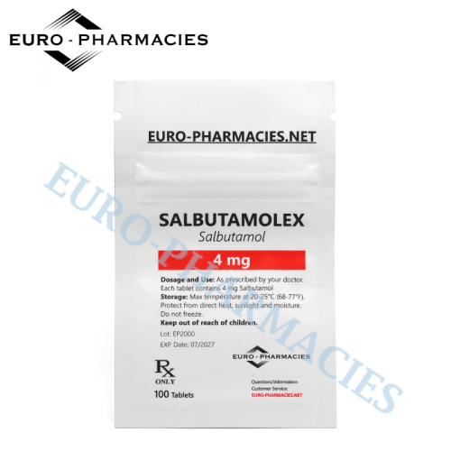 Salbutamolex (salbutamol) - 4mg/tab, 100 pills/bag - Euro-Pharmacies - USA Salbutamolex (salbutamol) - 4mg/tab, 100 pills/bag - Euro-Pharmacies - USA
