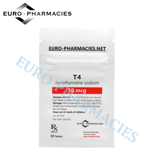 T4 - 50mcg/tab, 50 pills/bag - Euro-Pharmacies - USA T4 - 50mcg/tab, 50 pills/bag - Euro-Pharmacies - USA